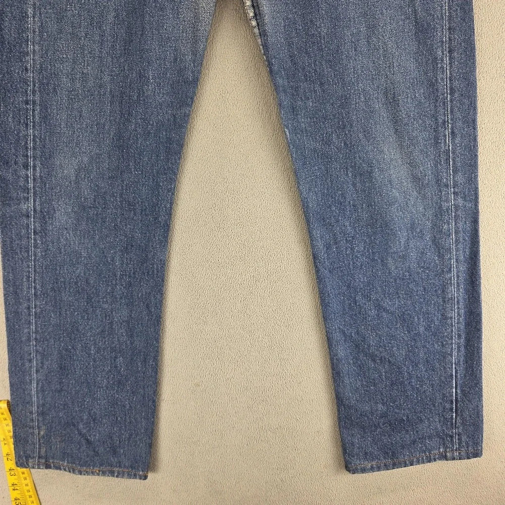Vintage Levis 501 Jeans Mens Blue Button Fly Made in USA Altered Hem Fits 28x28